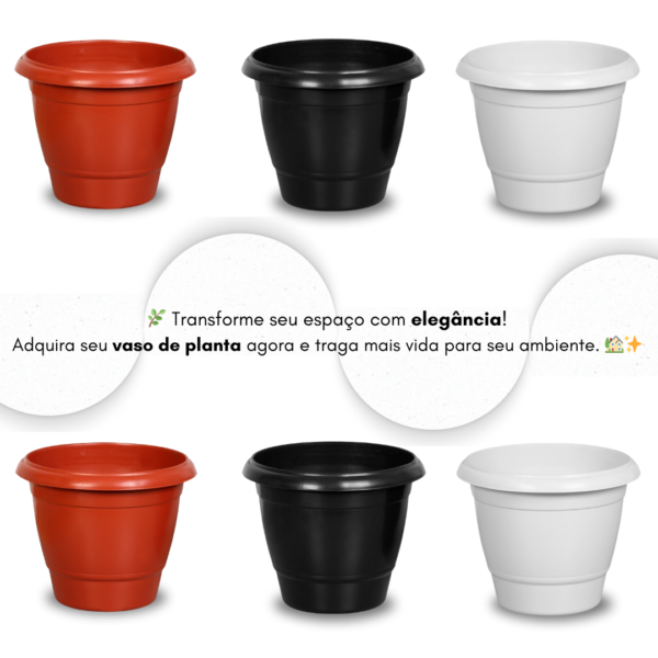 vaso de planta, vaso redondo, vaso extra grande, vaso 44 litros, vaso plástico resistente, vaso para hortas, vaso para frutíferas, vaso para plantas grandes, vaso preto, jardinagem, cultivo de plantas, vaso durável, vaso para árvores, vaso decorativo
