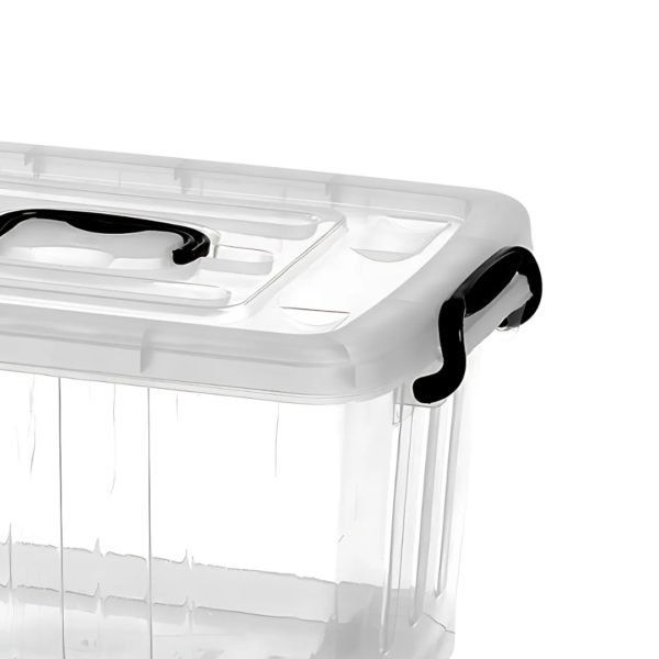 Container Plástico 54,5 L com Rodizio Transparente - Image 2