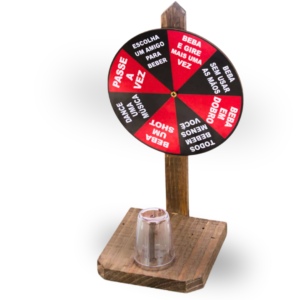 roleta drink, jogo de bebida, diversão para festas, jogo de roleta, festa com amigos, brincadeira com bebida, roleta de shots, acessório para festa, presente criativo, bebida divertida, jogo para adultos, item de bar, confraternização, produto para festa, kit festa